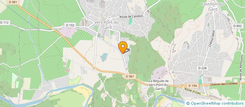 localisation de l'entreprise MONSIEUR ROGER CAZORLA à VERS-PONT-DU-GARD
