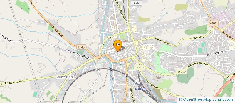 localisation de l'entreprise MONSIEUR ROGER CHABIN à LISIEUX