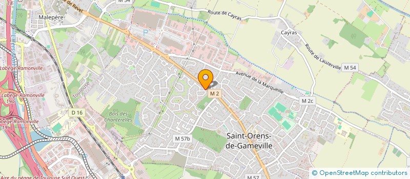 localisation de l'entreprise MONSIEUR ROGER CHAINES  SAINT-ORENS-DE-GAMEVILLE