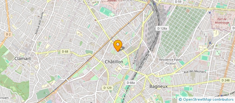 localisation de l'entreprise MONSIEUR ROGER CHAMBAULT  CHATILLON