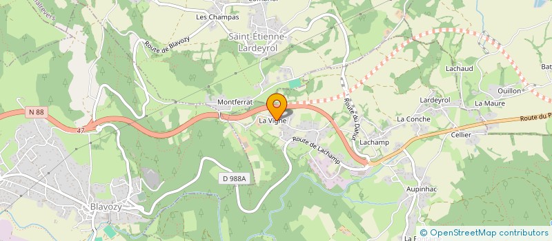 localisation de l'entreprise MONSIEUR ROGER CHAPON  SAINT-PIERRE-EYNAC