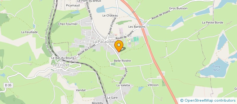 localisation de l'entreprise MONSIEUR ROGER CHARASSE à PACAUDIERE (LA)