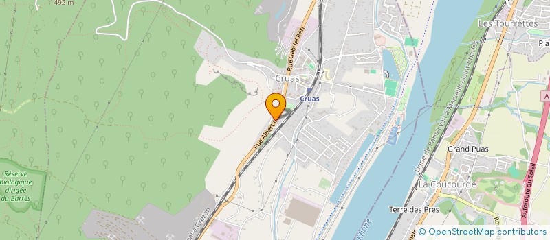 localisation de l'entreprise MONSIEUR ROGER CHARBONNIER  CRUAS