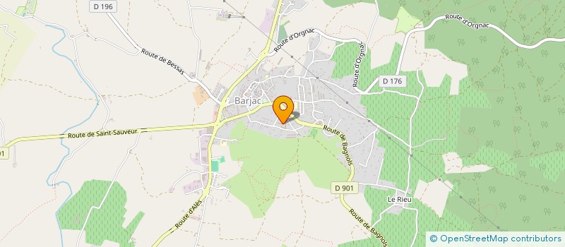 localisation de l'entreprise MONSIEUR ROGER CHARLES  BARJAC