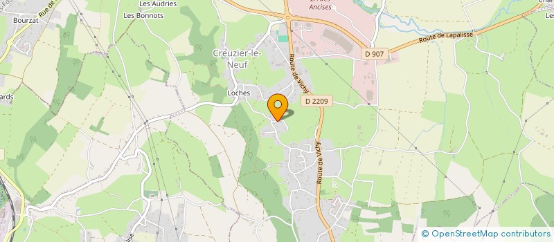 localisation de l'entreprise MONSIEUR ROGER CHARNET  CREUZIER-LE-NEUF