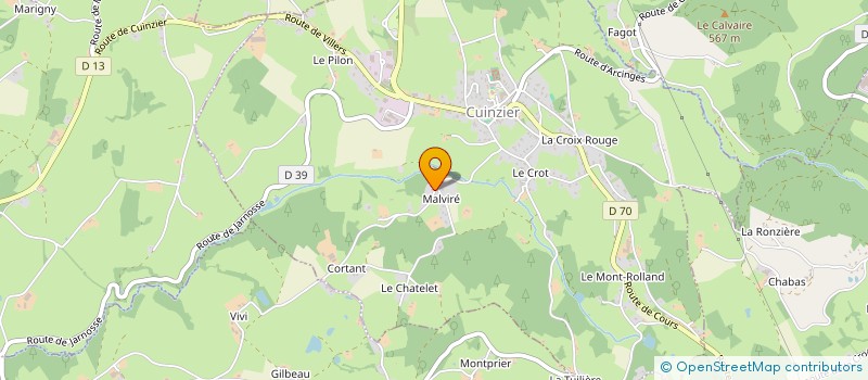 localisation de l'entreprise MONSIEUR ROGER CHASSY  CUINZIER