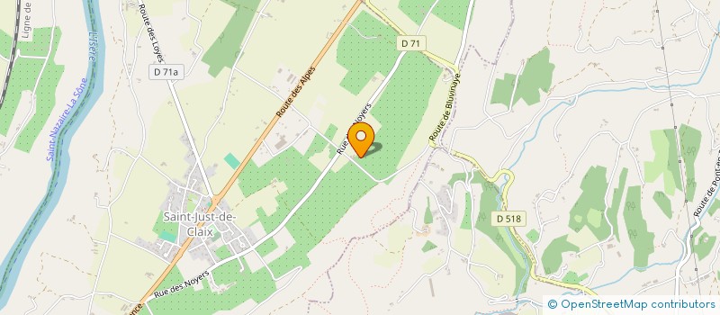 localisation de l'entreprise MONSIEUR ROGER CHATAIN  SAINT-JUST-DE-CLAIX
