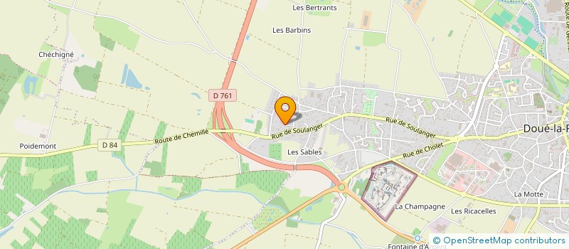 localisation de l'entreprise MONSIEUR ROGER CHAUDELET à DOUE-EN-ANJOU
