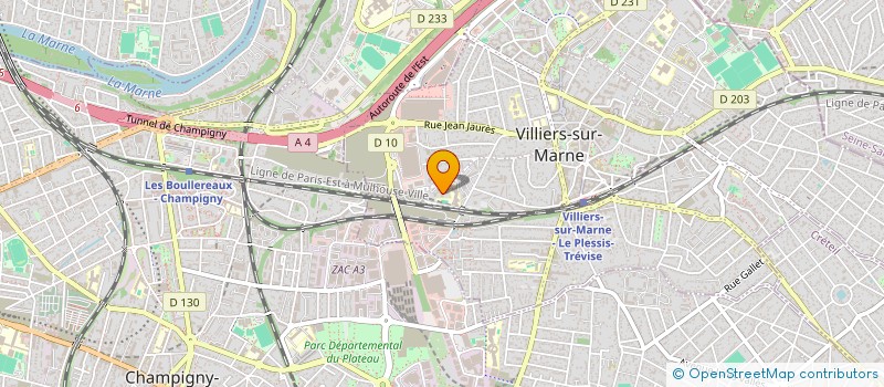 localisation de l'entreprise MONSIEUR ROGER CHAUSSON  VILLIERS-SUR-MARNE