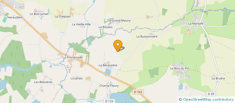 localisation de l'entreprise MONSIEUR ROGER CHAUVEL à VALLONS-DE-L'ERDRE