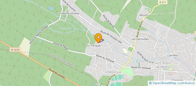 localisation de l'entreprise MONSIEUR ROGER CHENTRE  SAINT-AUBIN-DE-MEDOC