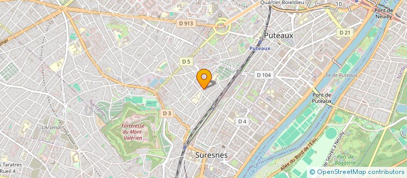 localisation de l'entreprise MONSIEUR ROGER CHENUE à SURESNES