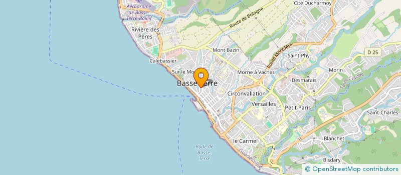 localisation de l'entreprise MONSIEUR ROGER CHICOT  BASSE-TERRE