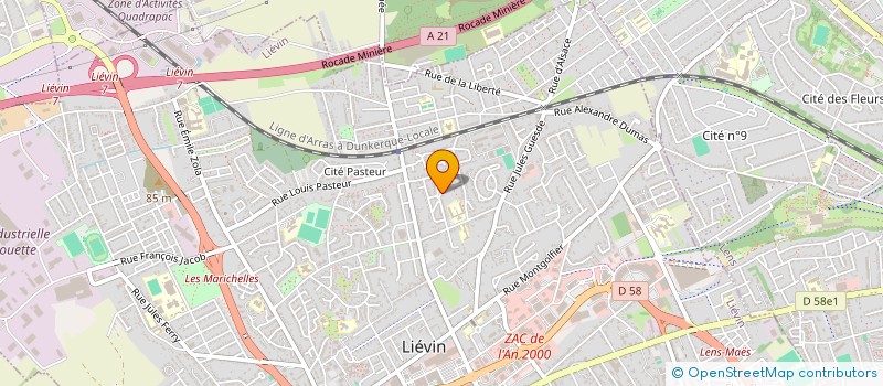 localisation de l'entreprise MONSIEUR ROGER CHIVOREZ  LIEVIN