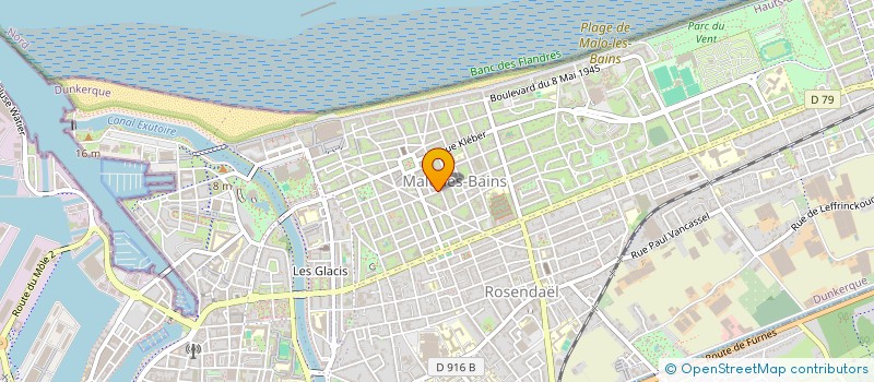 localisation de l'entreprise MONSIEUR ROGER CLAEYSSEN à DUNKERQUE