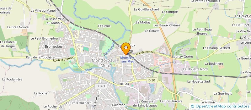 localisation de l'entreprise MONSIEUR ROGER CLOUET  MONTFORT-SUR-MEU