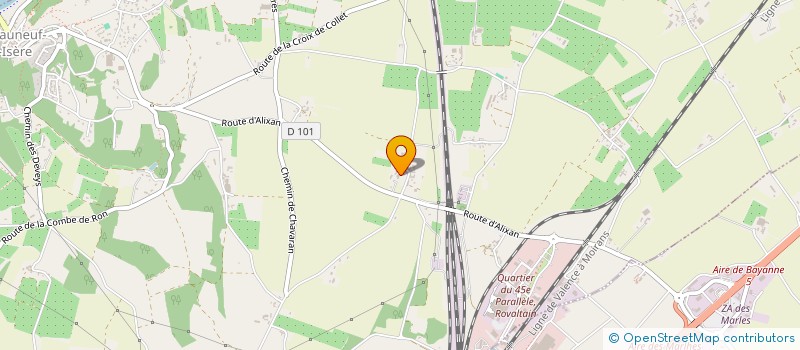 localisation de l'entreprise MONSIEUR ROGER COISSIEUX à CHATEAUNEUF-SUR-ISERE