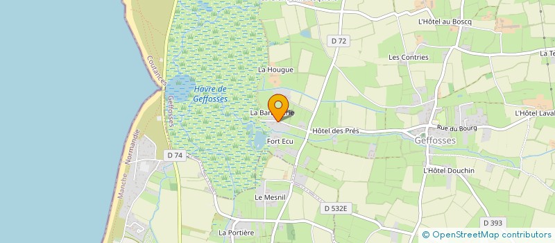 localisation de l'entreprise MONSIEUR ROGER COLAS  GOUVILLE-SUR-MER