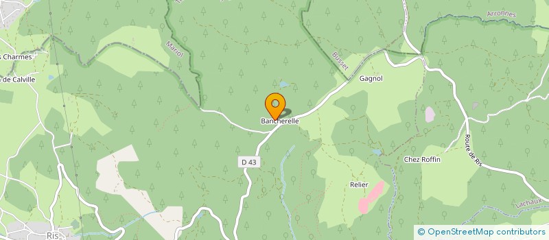 localisation de l'entreprise MONSIEUR ROGER COMBRONDE  RIS