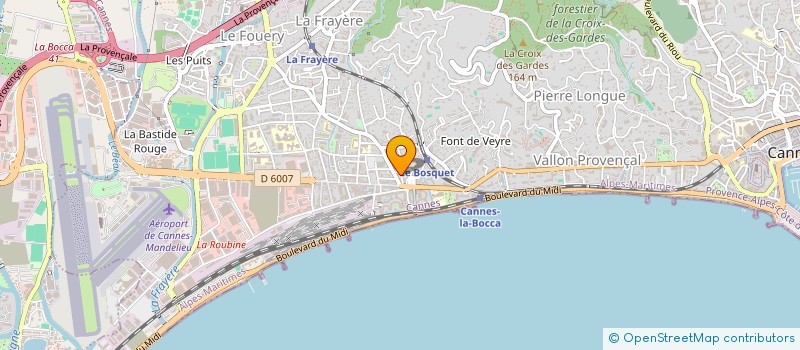 localisation de l'entreprise MONSIEUR ROGER CONTES à CANNES