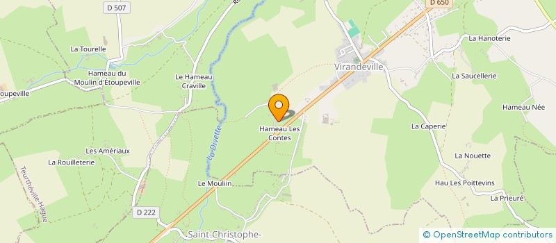 localisation de l'entreprise MONSIEUR ROGER COSNEFROY  VIRANDEVILLE