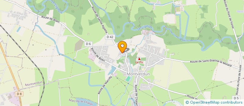 localisation de l'entreprise MONSIEUR ROGER COSTENOBLE  MARCILLY-LE-CHATEL