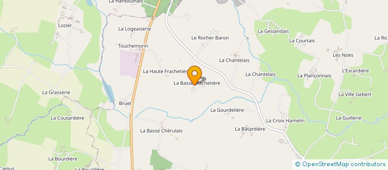 localisation de l'entreprise MONSIEUR ROGER COUDRAY à LA BAZOUGE DU DESERT