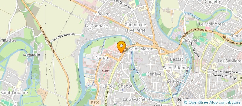 localisation de l'entreprise MONSIEUR ROGER COURSAUD à NIORT