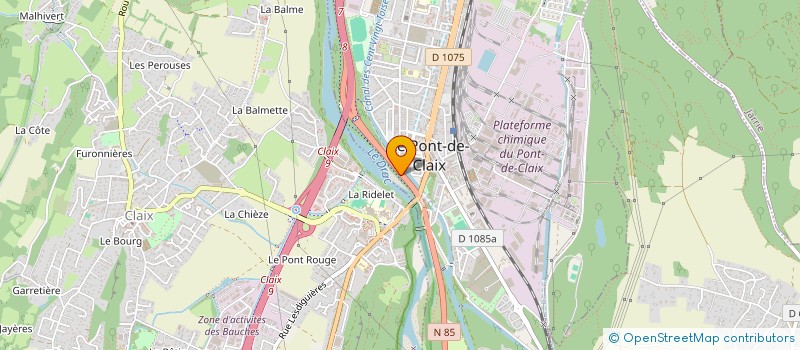 localisation de l'entreprise MONSIEUR ROGER COUSTOURIER  LE PONT-DE-CLAIX