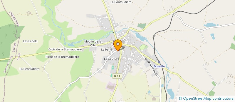 localisation de l'entreprise MONSIEUR ROGER COUTANT à ECUEILLE