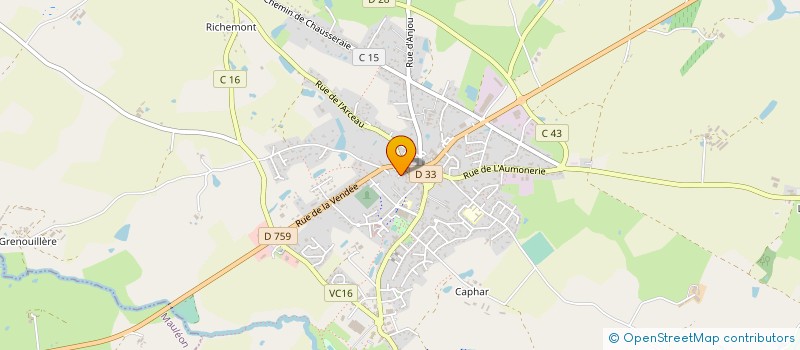 localisation de l'entreprise MONSIEUR ROGER CRUEL à NUEIL-LES-AUBIERS