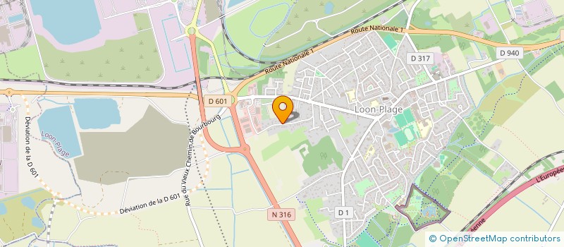 localisation de l'entreprise MONSIEUR ROGER D ARRAS  LOON-PLAGE