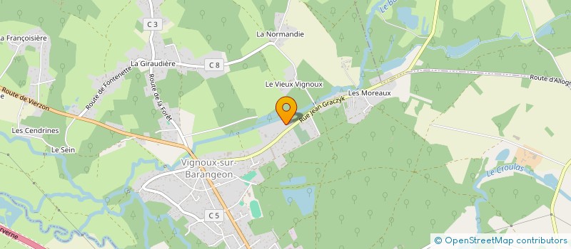 localisation de l'entreprise MONSIEUR ROGER DALLOIS à VIGNOUX-SUR-BARANGEON