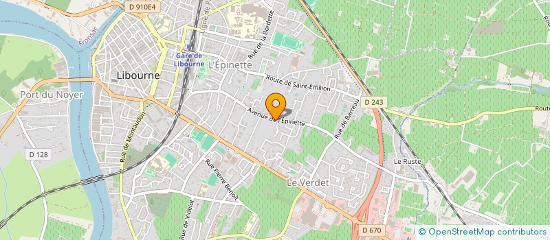 localisation de l'entreprise MONSIEUR ROGER DATTAS  LIBOURNE