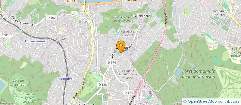 localisation de l'entreprise MONSIEUR ROGER DE CAZENOVE  LA CELLE-SAINT-CLOUD