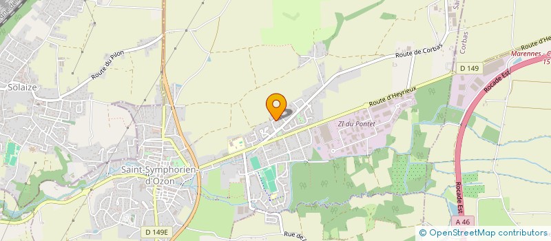 localisation de l'entreprise MONSIEUR ROGER DE CRUZ  SAINT-SYMPHORIEN-D OZON