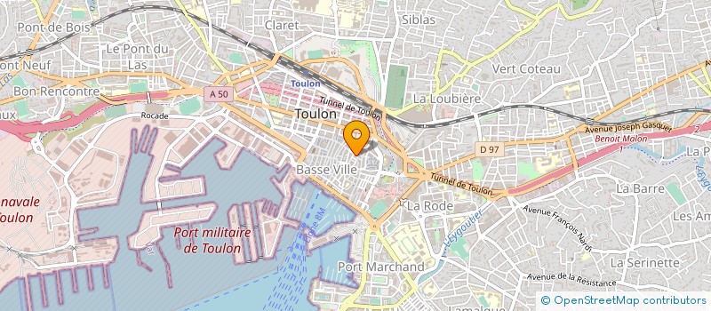 localisation de l'entreprise MONSIEUR ROGER DE GREEF à TOULON