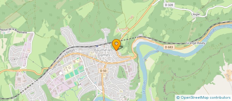 localisation de l'entreprise MONSIEUR ROGER DE LA ROSA DE HARO  BAUME-LES-DAMES