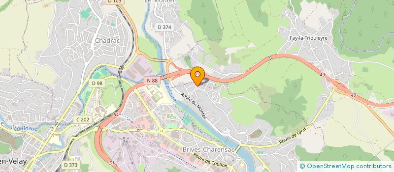 localisation de l'entreprise MONSIEUR ROGER DEBARD  SAINT-GERMAIN-LAPRADE