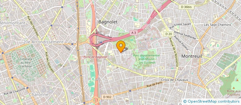 localisation de l'entreprise MONSIEUR ROGER DEDEKEN à BAGNOLET