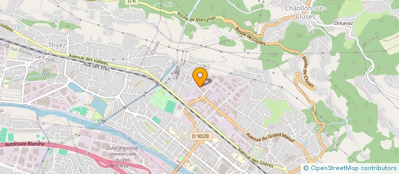 localisation de l'entreprise MONSIEUR ROGER DEFFAUGT  THYEZ