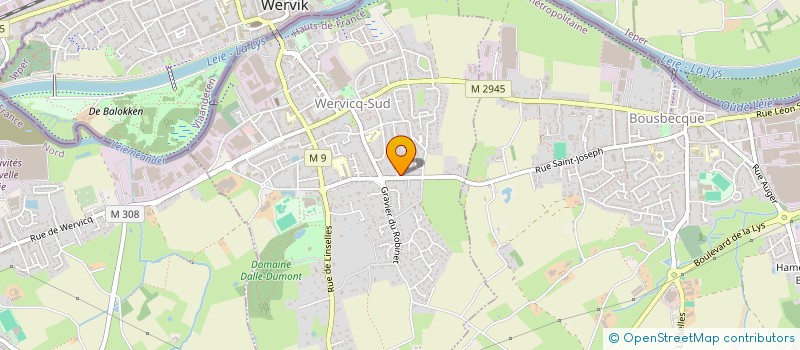 localisation de l'entreprise MONSIEUR ROGER DEFORGE  WERVICQ-SUD