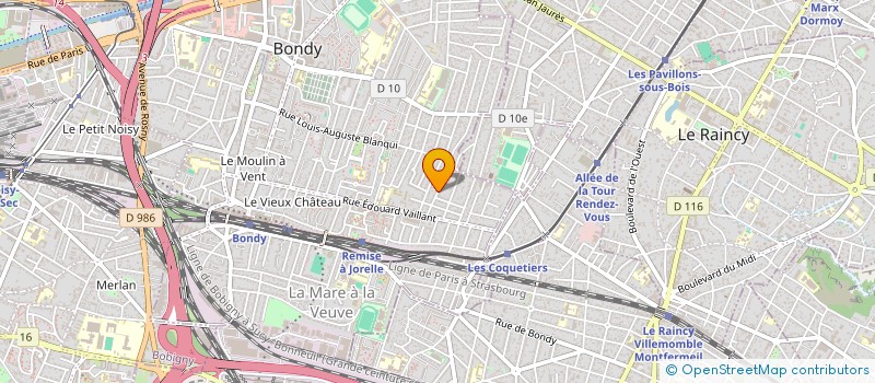 localisation de l'entreprise MONSIEUR ROGER DELAGE  BONDY