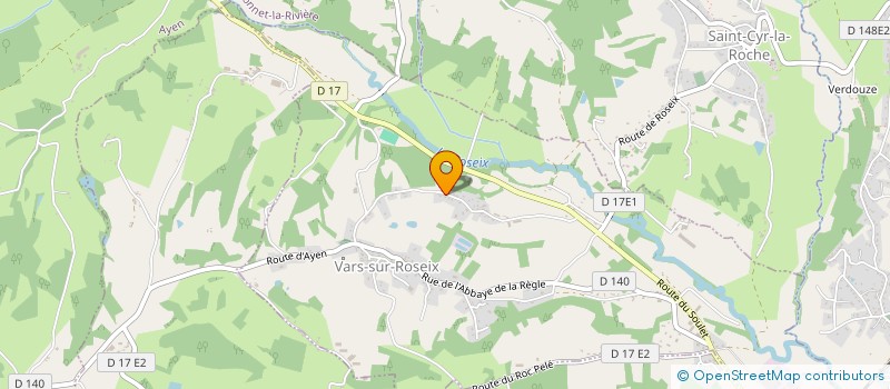 localisation de l'entreprise MONSIEUR ROGER DELORD  VARS-SUR-ROSEIX