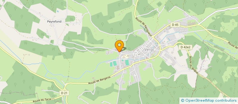 localisation de l'entreprise MONSIEUR ROGER DELPERIER  VERGT