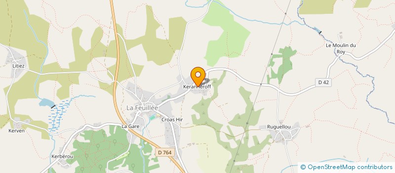 localisation de l'entreprise MONSIEUR ROGER DENNING à LA FEUILLEE