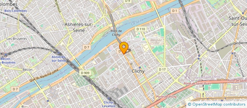 localisation de l'entreprise MONSIEUR ROGER DESCLAUX à CLICHY