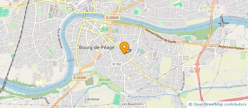 localisation de l'entreprise MONSIEUR ROGER DESCOMBES  BOURG-DE-PEAGE