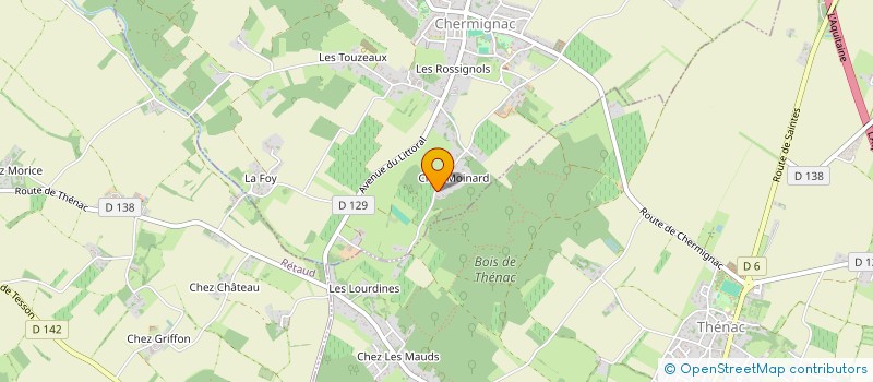 localisation de l'entreprise MONSIEUR ROGER DESVALOIS à CHERMIGNAC