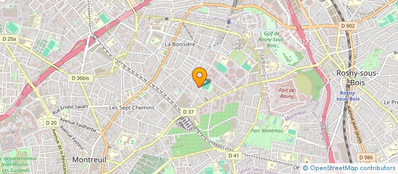 localisation de l'entreprise MONSIEUR ROGER DEVAUX à MONTREUIL